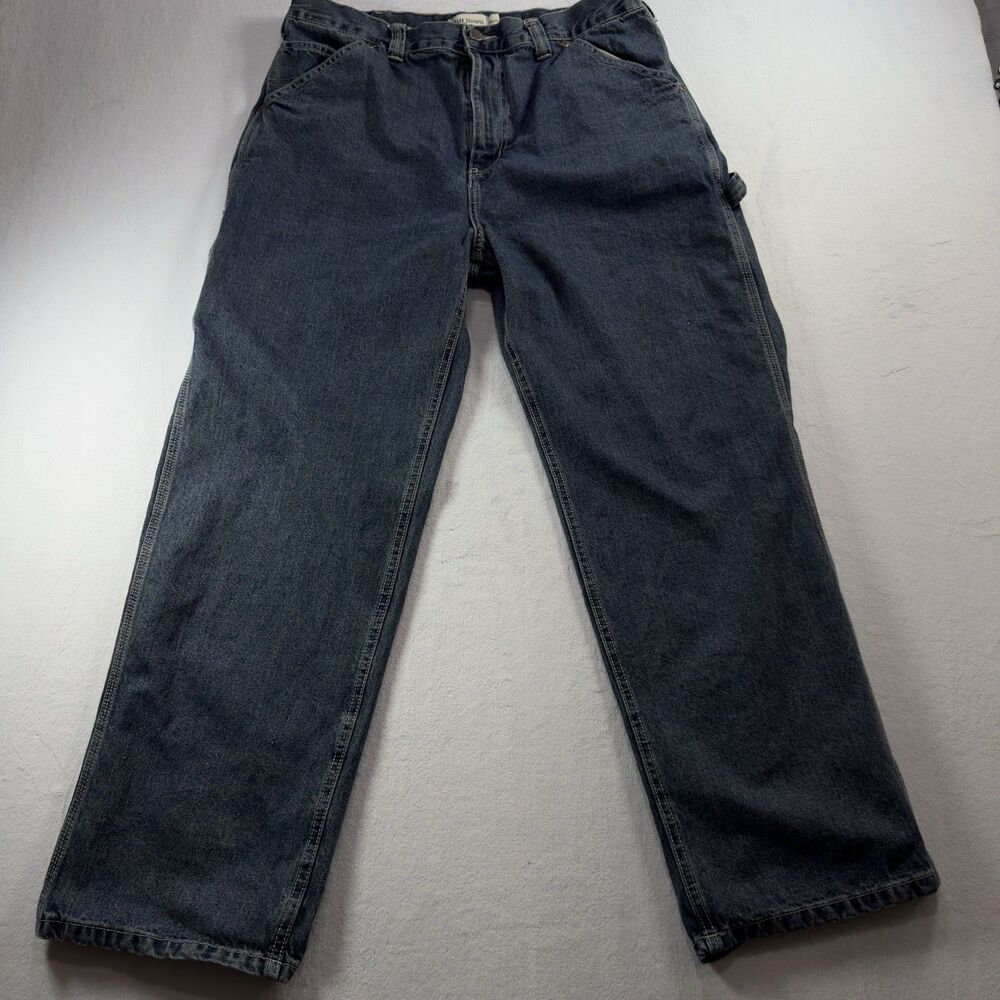 Ruff Hewn Jean Men's Size 36x32 Denim Relaxed Straight Color Blue